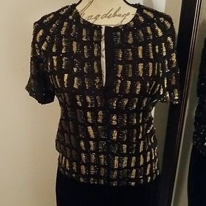NWT Sequined ANTIK BATIK Top